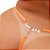 Fio Dental Plus Size Laranja Neon Strass Tallyta - Imagem 19
