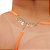 Fio Dental Plus Size Laranja Neon Strass Tallyta - Imagem 8