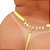 Fio Dental Plus Size Amarelo Neon Strass Tallyta - Imagem 5