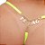 Fio Dental Amarelo Neon Palavras Strass Tallyta - Imagem 2