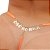 Fio Dental Laranja Neon Palavras Strass Tallyta - Imagem 6