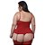 Espartilho Plus Size Microfibra E Renda Macler - Imagem 5