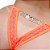 Fio Dental Gis Laranja Neon Palavras Strass Tallyta - Imagem 2