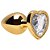 Plug Anal P Coração Dourado 7 X 2,8cm Sexy Import - Imagem 7