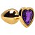 Plug Anal P Coração Dourado 7 X 2,8cm Sexy Import - Imagem 8