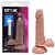 Pênis Vibrador Controle Externo Escroto 17,5 X 3,8cm Kgel - Imagem 1