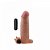 Capa Peniana Realística Vibrador Anel 17,5cm Vipmix - Imagem 1