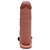 Capa Peniana Realística Vibrador Anel 17,5cm Vipmix - Imagem 18