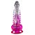 Dildo Transparente Com Rosa Godzilla Sexy Import - Imagem 2
