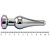 Plug Anal Aço Com Cristal Brilhante Sexy Import - Imagem 14