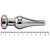 Plug Anal Aço Com Cristal Brilhante Sexy Import - Imagem 11