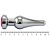 Plug Anal Aço Com Cristal Brilhante Sexy Import - Imagem 12