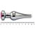 Plug Anal Aço Com Cristal Brilhante Sexy Import - Imagem 13