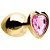 Plug Anal Coração Aço Dourado M Sexy Import - Imagem 6