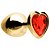 Plug Anal Coração Aço Dourado M Sexy Import - Imagem 3