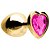 Plug Anal Coração Aço Dourado M Sexy Import - Imagem 4