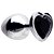 Plug Anal Aço Coração M 8 X 3,4cm Sexy Import - Imagem 1
