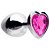 Plug Anal Aço Coração M 8 X 3,4cm Sexy Import - Imagem 3