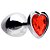 Plug Anal Aço Coração M 8 X 3,4cm Sexy Import - Imagem 2