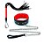 Kit Coleira Guia Corrente Chicote Luxo Sexy Import - Imagem 2