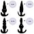 Kit Plug Anal Silicone 4 Unidades Sexy Import - Imagem 5