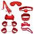 Kit Sado Bondage Sexy Vermelho Sexy Import - Imagem 1