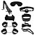 Kit Sado Bondage Sexy Preto Sexy Import - Imagem 1