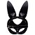 Máscara Formato Coelho 2 Preto Sexy Import - Imagem 2