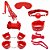Kit Sado Erótico Bondage 3 Vermelho Sexy Import - Imagem 1