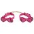 Algema Laço Corrente E Fivelas Rosa Sexy Import - Imagem 1