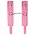 Algema Com Corrente E Fivelas Rosa Sexy Import - Imagem 3