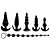 Kit Plug Anal Silicone 6 Unidades Sexy Import - Imagem 2