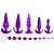 Kit Plug Anal Silicone 6 Unidades Sexy Import - Imagem 4