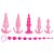 Kit Plug Anal Silicone 6 Unidades Sexy Import - Imagem 3