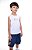 SFX011 - Camiseta Cavada Meia Malha Unissex  Ed Infantil e E fund I - Branco - Imagem 1
