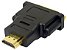 Adaptador HDMI Macho X DVI-I Femea Contatos Dourados - Imagem 1