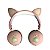 Fone De Ouvido Bluetooth Led Orelha Gato Infantil Headphone Rosa - Imagem 4