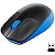 Mouse Sem Fio USB 1000dpi Preto e Azul M190 Logitech - Imagem 3