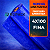 Bobina Lona Plástica Azul Fina 4x100 - Imagem 3