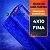 Kit com 3 Bobina Lona Plástica Azul Fina 4x10 - Imagem 3