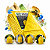 10 pacotes Saco De Lixo 40L Comum - Amarelo 100 un - Imagem 1