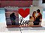 Porta Retrato Love Duplo em mdf - Imagem 1