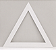 Triangulo vazado 40 cm de base e 35 cm de altura resinado ara sublimação - Imagem 1
