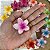Presilha Piranha Flor Grande De Cabelo Style Prendedor Blogueira Verão Grampo Summer Praiana - Imagem 9