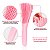Kit 50 Escovas Para Cabelo Sortidas Mágicas + Polvo Desembaraçar Cabelo Anti Frizz - Imagem 4