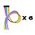 Aplique Colorido Tic Tac Mecha De Cabelo Colorida - Imagem 6