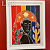 Quadro Xilogravura Cangaceira LGBT M 48cm x 33cm _ Bacaro - Imagem 1