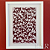 Quadro Xilogravura Revoada dos Pássaros Vermelho 48cm x 33cm _ Bacaro - Imagem 1