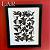 Quadro Xilogravura Revoada de Pássaros 33 x 24 cm _ Bacaro - Imagem 1