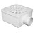 RALO SIFONADO N.43 QUADRADO BRANCO (100X52X40) 931 - KRONA - Imagem 1